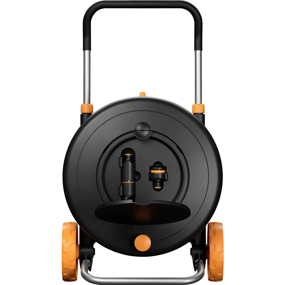 Fiskars 1071639 Comfort Waterwheel kolica za crijevo 13 mm 21.5 m 1/2 inča 1 kom. crna, narančasta slika