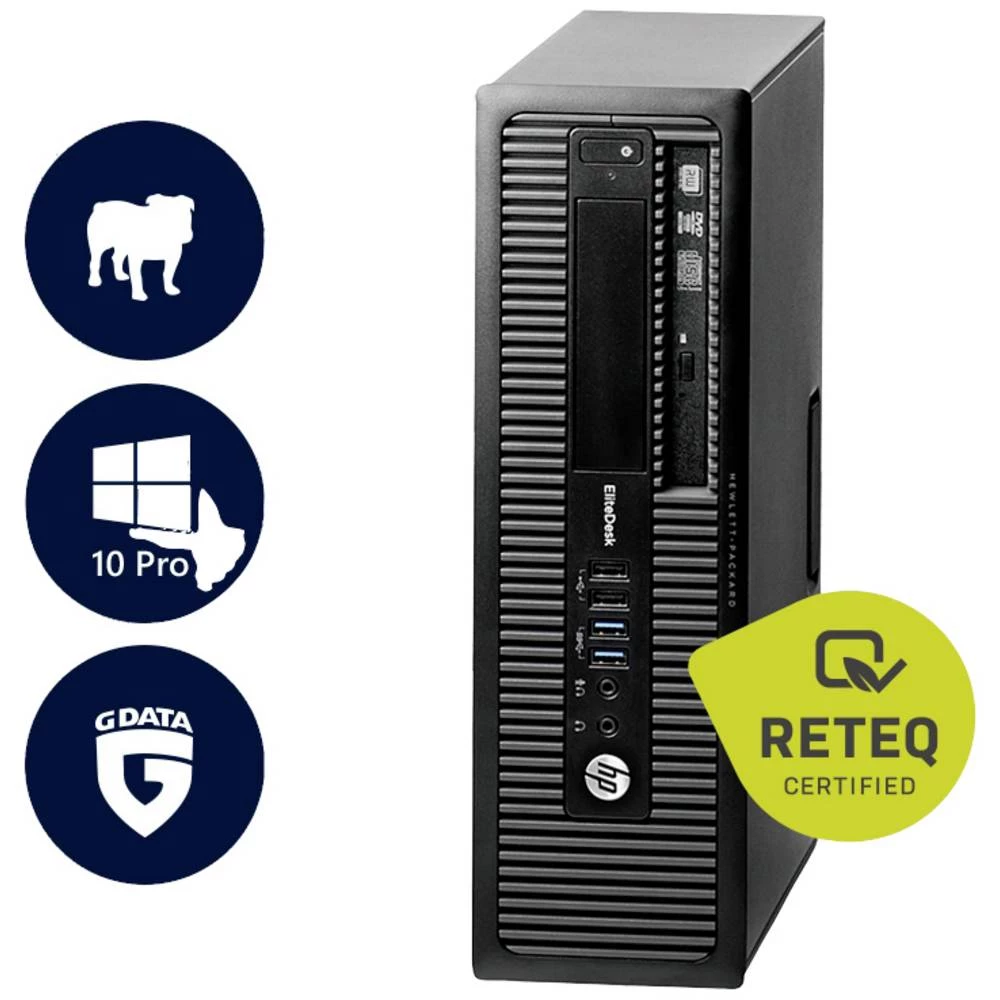 HP Elitedesk 800 G1 SFF Desktop pc obnovljeno (vrlo dobro) Intel® Core™ i5 i5-4570 8 GB   256 GB SSD Intel HD Graphics 4600 Windows® 10 Pro slika