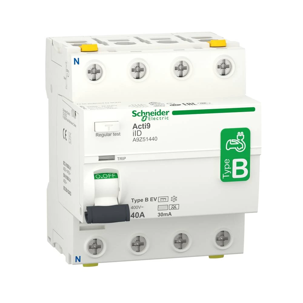 Schneider Electric A9Z51440 kvar struje-sigurnosni prekidač za električnu punionicu B 40 A 0.03 A slika