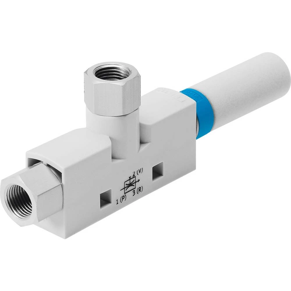 FESTO vakuumska usisna mlaznica VN-10-H-T3-PI4-VI4-RO1 193509  g 1/8, prigušivač Nazivna širina 0.95 mm Materijal kućišta POM Brtveni material NBR slika