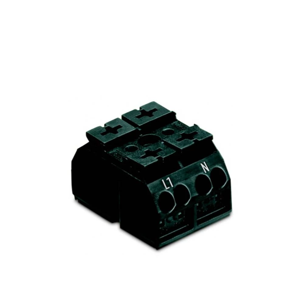 WAGO 862-1562 stezaljka za priključivanje uređaja opružna stezaljka crna 500 St. slika