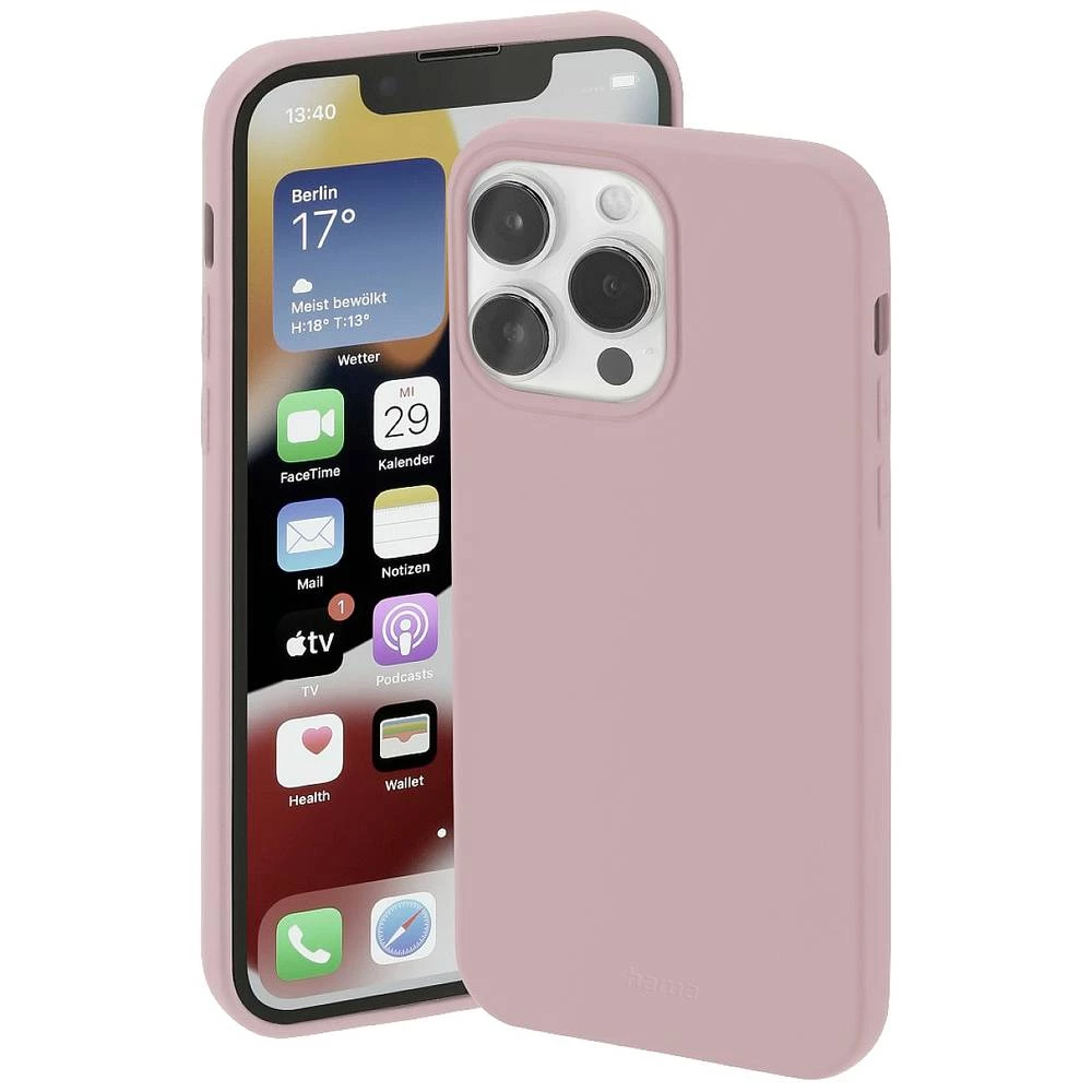 Hama Finest Feel Pogodno za model mobilnog telefona: iPhone 14 Pro, smeđa boja Hama Finest Feel etui Apple iPhone 14 Pro smeđa boja slika