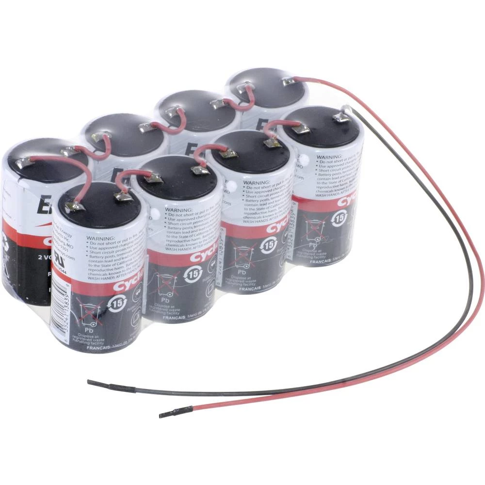 Olovni akumulator 16 V 5 Ah EnerSys Hawker Cyclon BC F2x4 110906 Olovno-koprenasti Kabel Bez održavanja, Namotane čelije, Ciklus slika