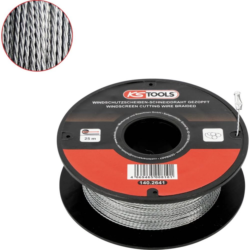 Žica za rezanje diska, pletena, 25 m KS Tools 140.2641 slika
