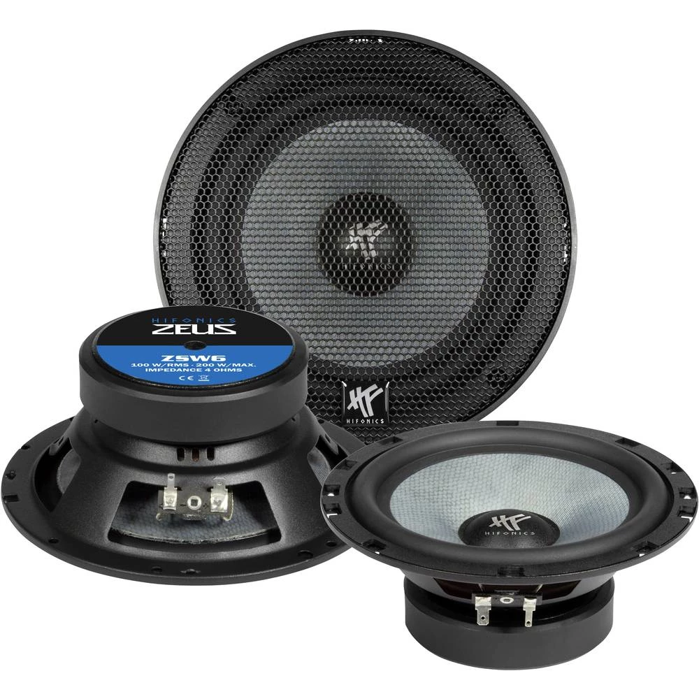 2-sustavski koaksialni zvučnici za ugradnju 200 W Hifonics ZSW-6 slika
