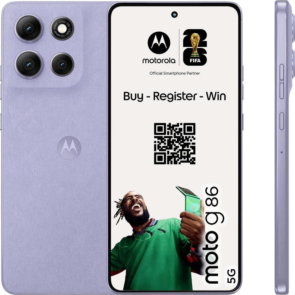 Motorola moto g86 5G 256 GB jorgovan Energetska učinkovitost 2021 A (A - G) 16.9 cm (6.67 palac) pametni telefon slika