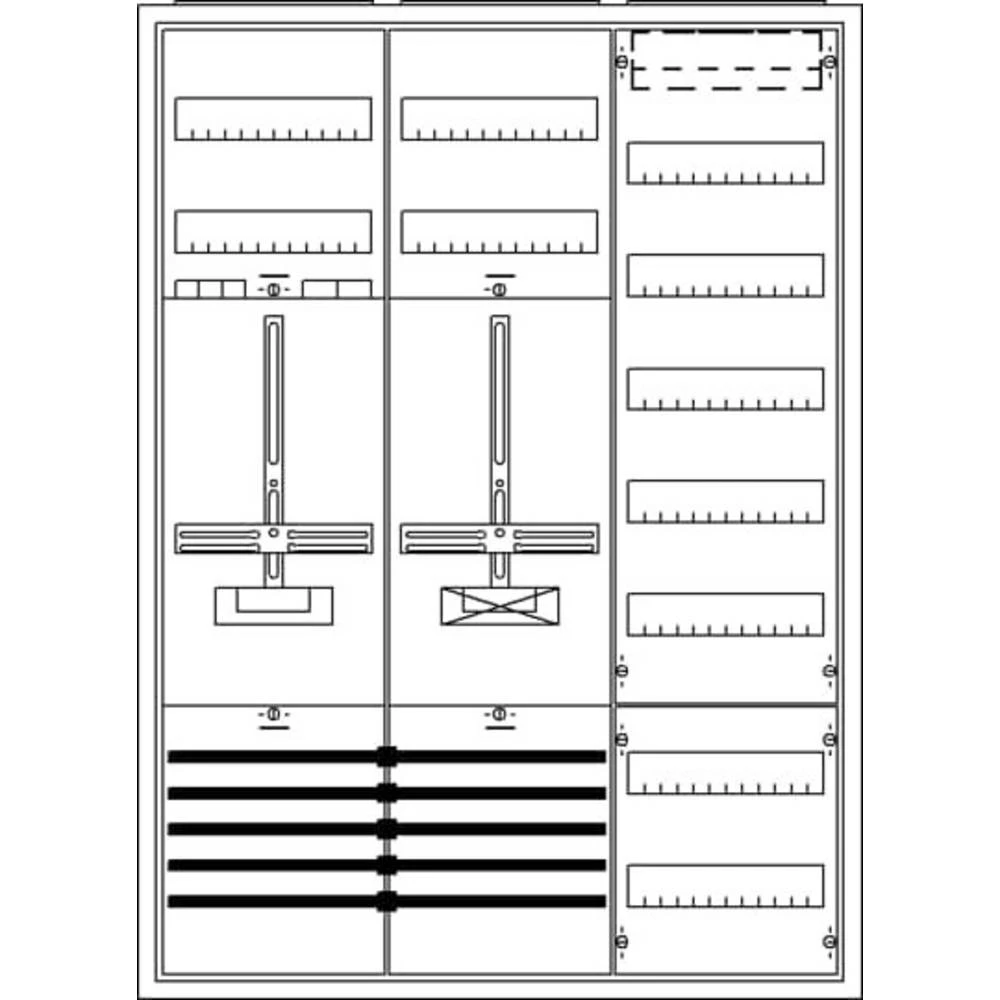 Striebel & John 2CPX035822R9999 KS245 ormar za brojilo   Broj redova = 7 slika