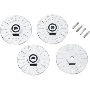 Reely  1:10  imitacija kočionih diskova sa zahvatnikom naplataka 12 mm 6-kutni 10 mm s razmakom kotača 10 mm krom boja 4 slika