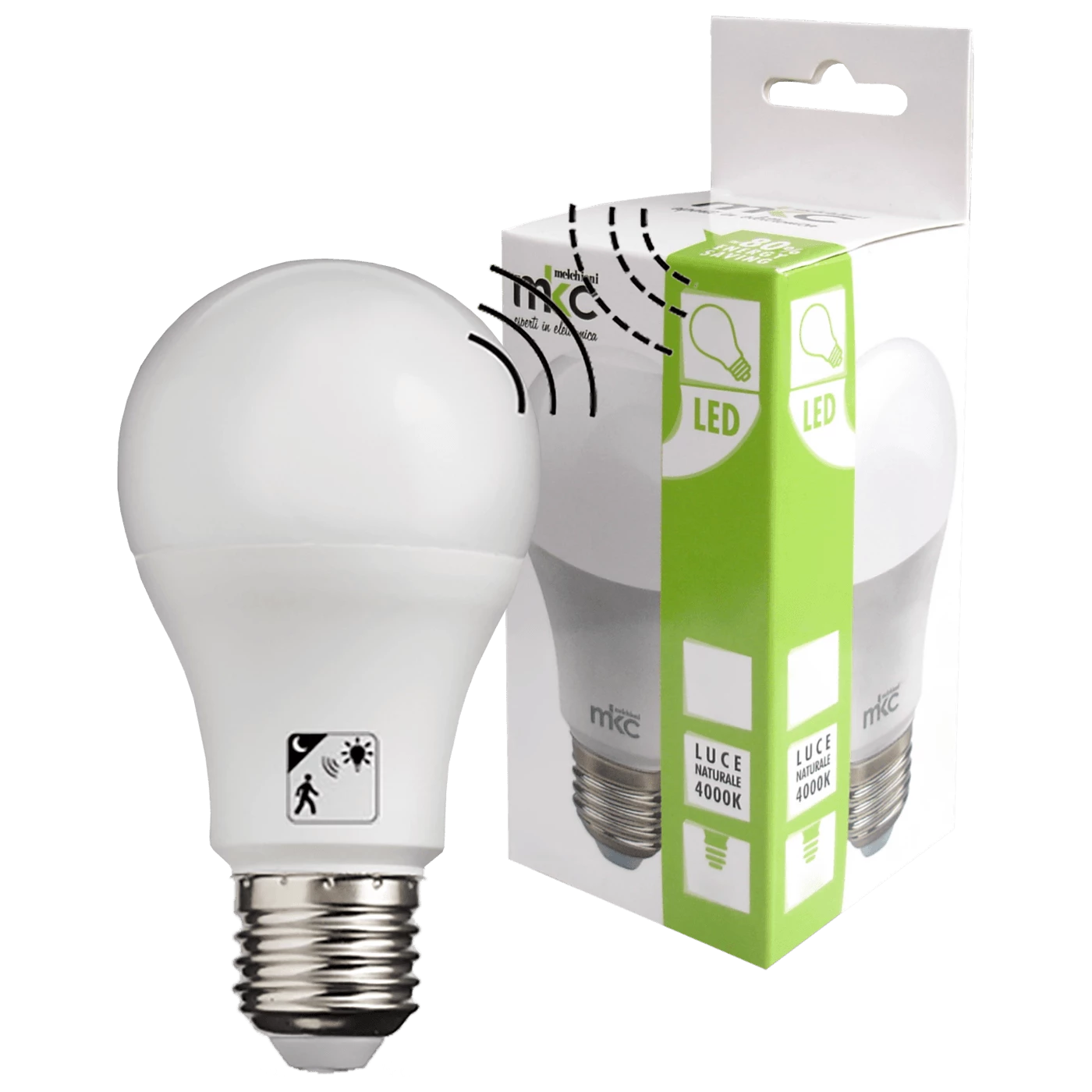 Žarulja sa senzorom dan/noć, detektor pokreta, 10W, E27 slika