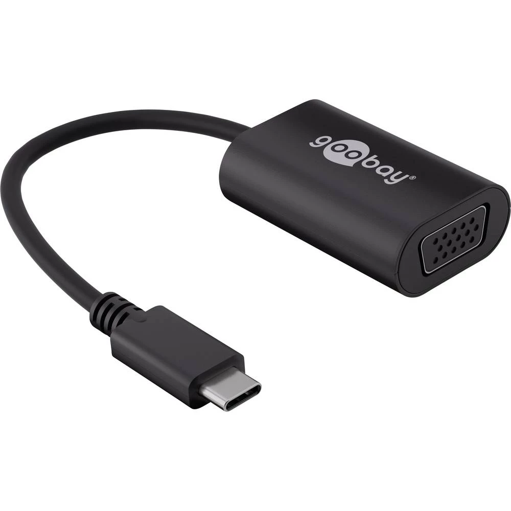 USB / VGA Adapter [1x Muški konektor USB-C&trade; - 1x Ženski konektor VGA] Crna Goobay slika