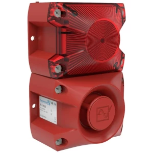 LED sirena PA L 1 crvena, 12-48DC, 76cd, 105dB, IP66, NEMA4/4x, RAL3000 Pfannenberg optičko-akustički generator signala LED PA L 1 24 V/DC slika