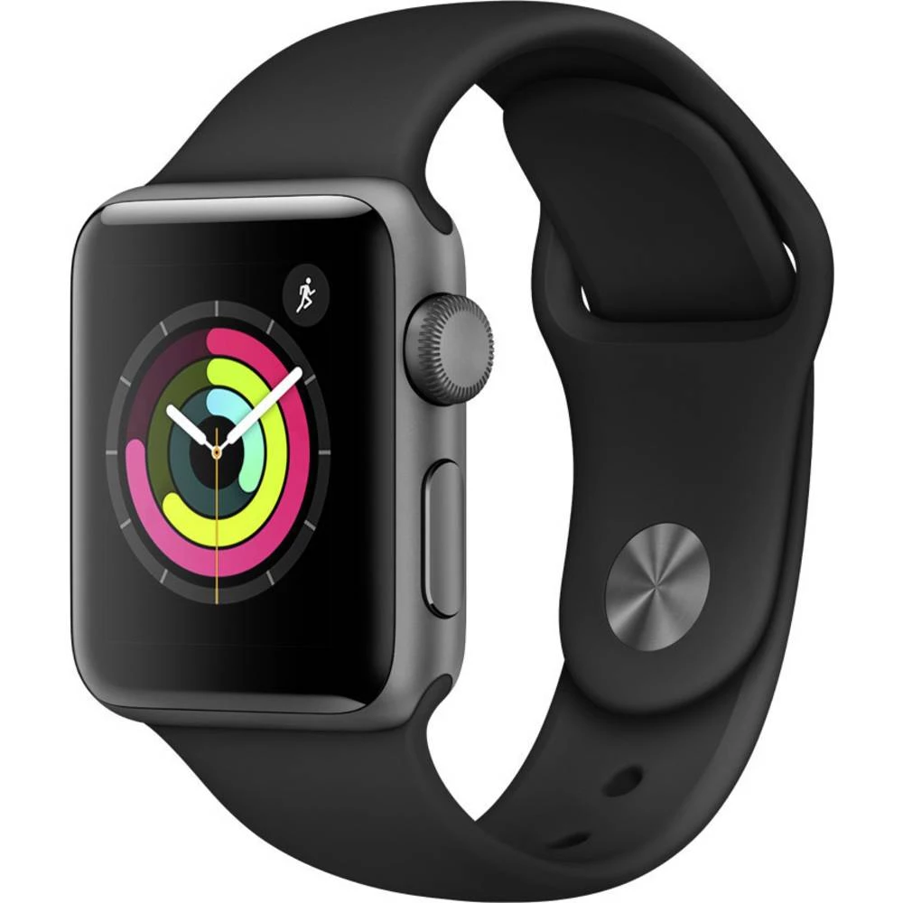Apple Apple watch serija 3 obnovljeno (stupanj A) 8 GB  ()  watchOS 5  svemirsko-siva, crna slika