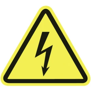 Znak upozorenja Upozorenje na električni napon Plastika 100 ST slika
