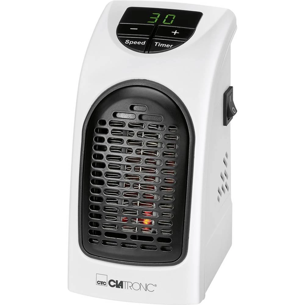 Clatronic 263909 Ventilatorska grijalica za utičnicu Bijela, Crna slika