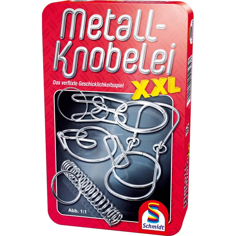 Schmidt Spiele Metall Knobelei XXL Mitbringspiel in der Metalldose 51234 slika
