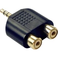 LINDY 35624 LINDY Audio-Adapter 2xRCA f. an 3,5mm m.  audio adapter  crna slika