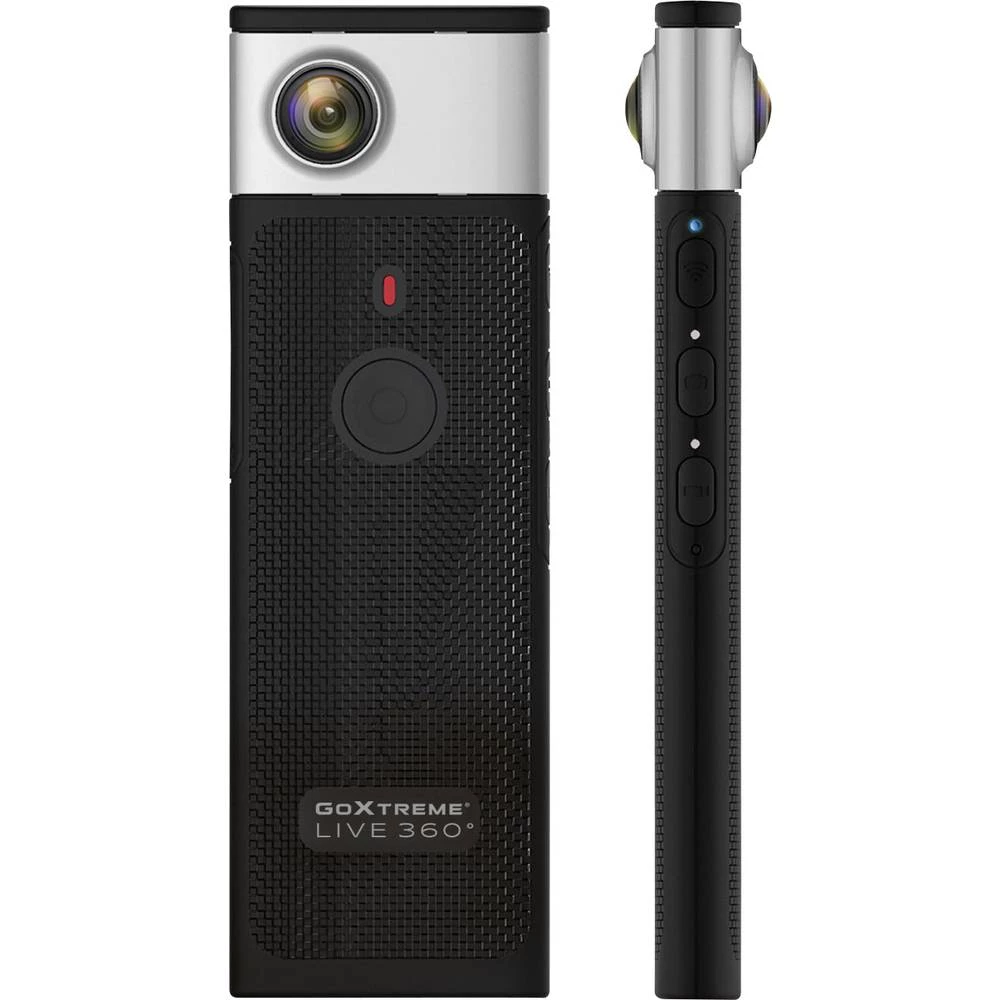 Panoramska kamera od 360 stupnjeva GoXtreme Live 360° Crna/srebrna 360°, WiFi slika