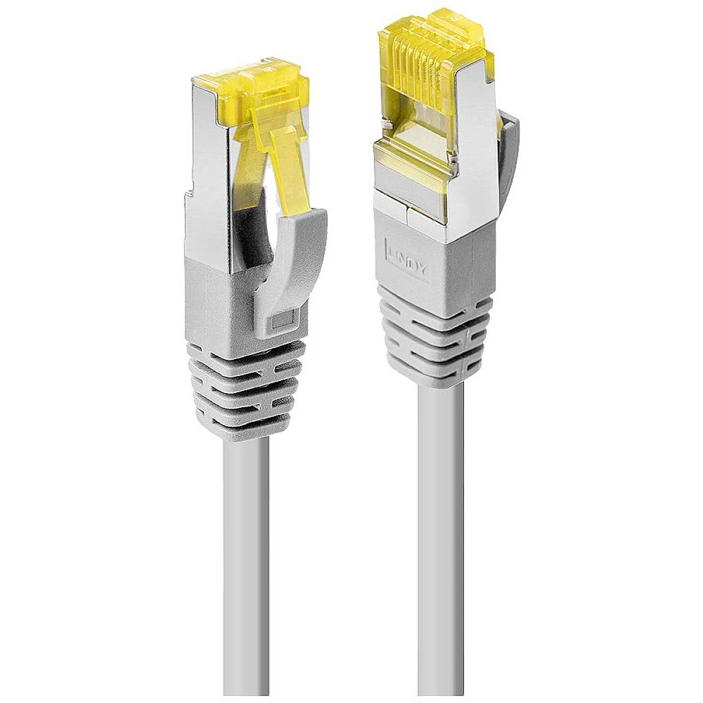 LINDY 47270 RJ45 mrežni kabel, Patch kabel cat 6a (sirovi kabel cat 7) S/FTP 20 m siva  1 St. slika