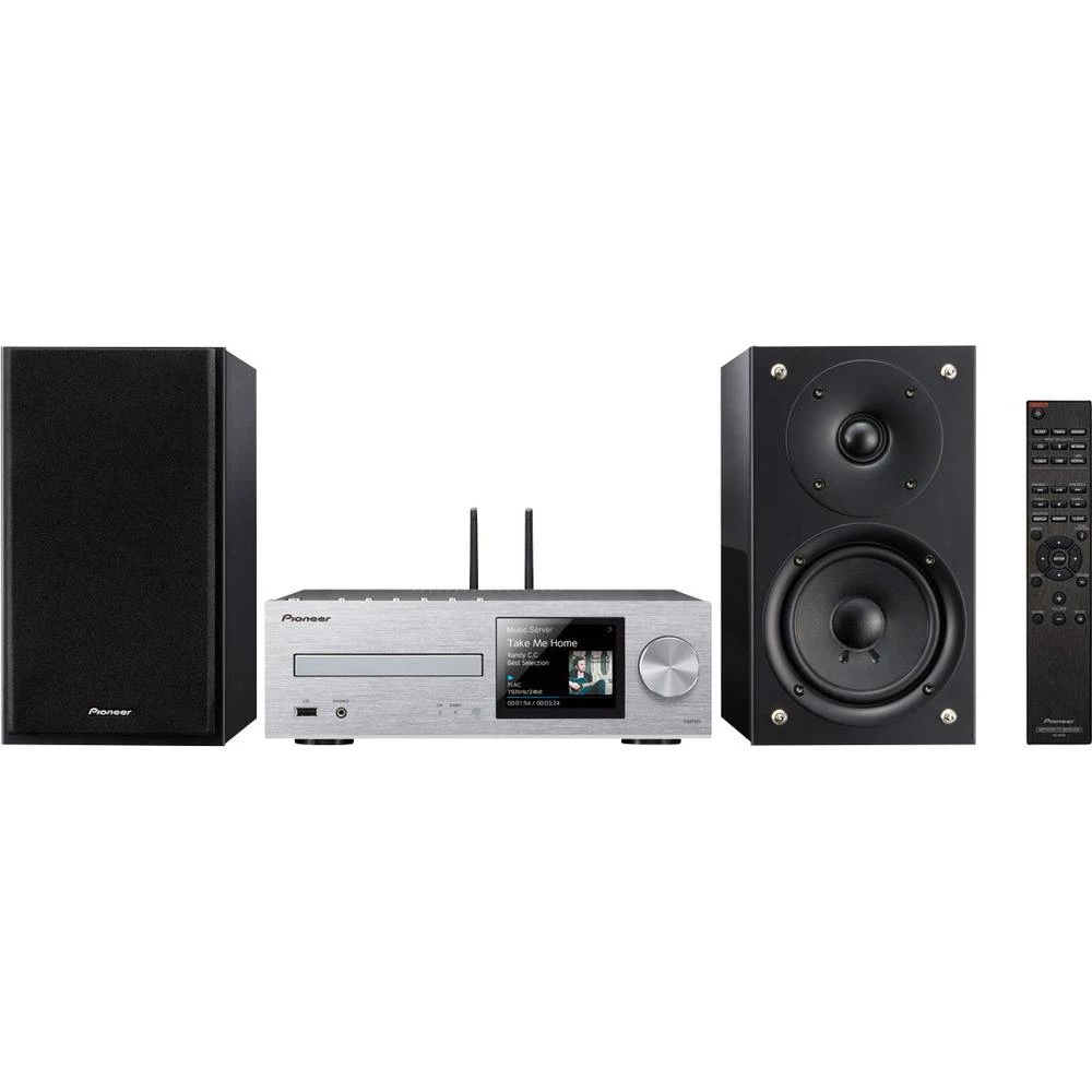 Stereo uređaj Pioneer X-HM76D Air-Play, AUX, Bluetooth, CD, DAB+, Internetski radio , UKW, USB, Multiroom mogućnost 2 x 50 W Crn slika
