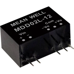 Mean Well MDD02M-05 DC/DC pretvarač modul 200 mA 2 W Broj izlaza: 2 x slika