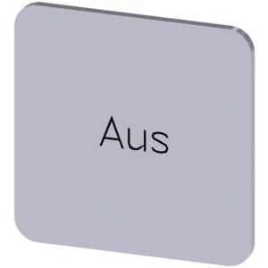 Siemens 3SU1900-0AF81-0AC0 ploča za natpise kvadratan (Š x V) 22 mm x 22 mm isključeno srebrna, crna 10 St. slika