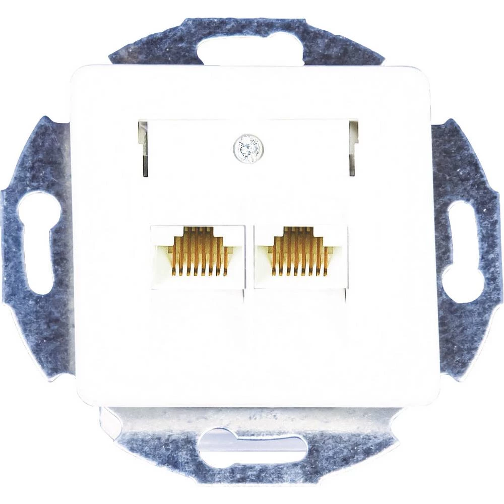 KOMOS 19823ABG ISDN utičnica podžbukna, zid čista bijela (ral 9010) slika