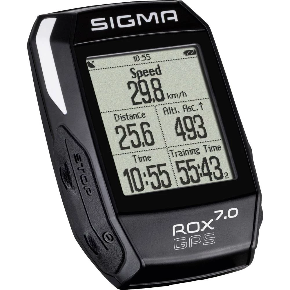 Bežično računalo za bicikl Sigma ROX 7.0 GPS Black Kodirani prijenos slika