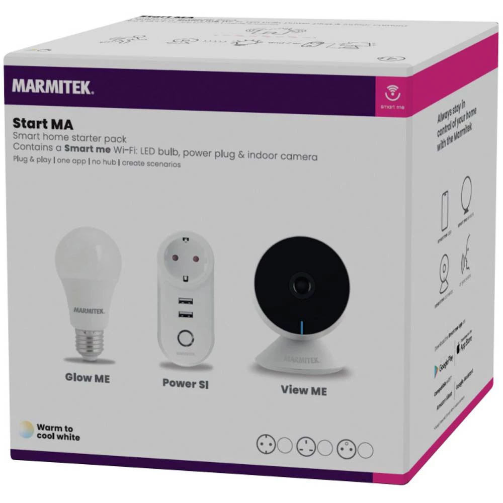 Marmitek Smart me wi-fi sigurnosni šaLTEr Start MA E27 9 W Energetska učinkovi slika