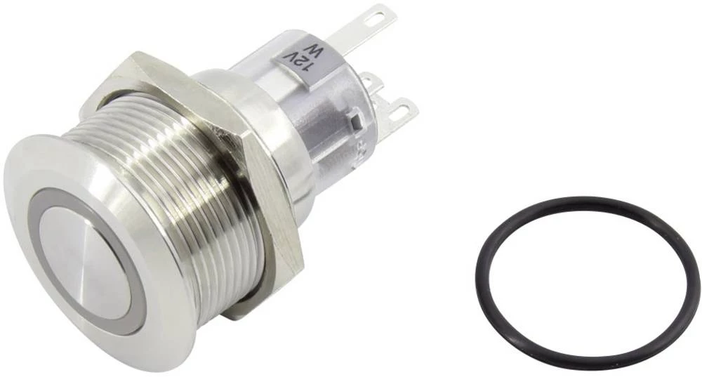 TRU COMPONENTS TC-GQ22-A-11ZE/W/12V/S203 Tlačni prekidač 1 x OFF/ON zadržava položaj 1 ST slika
