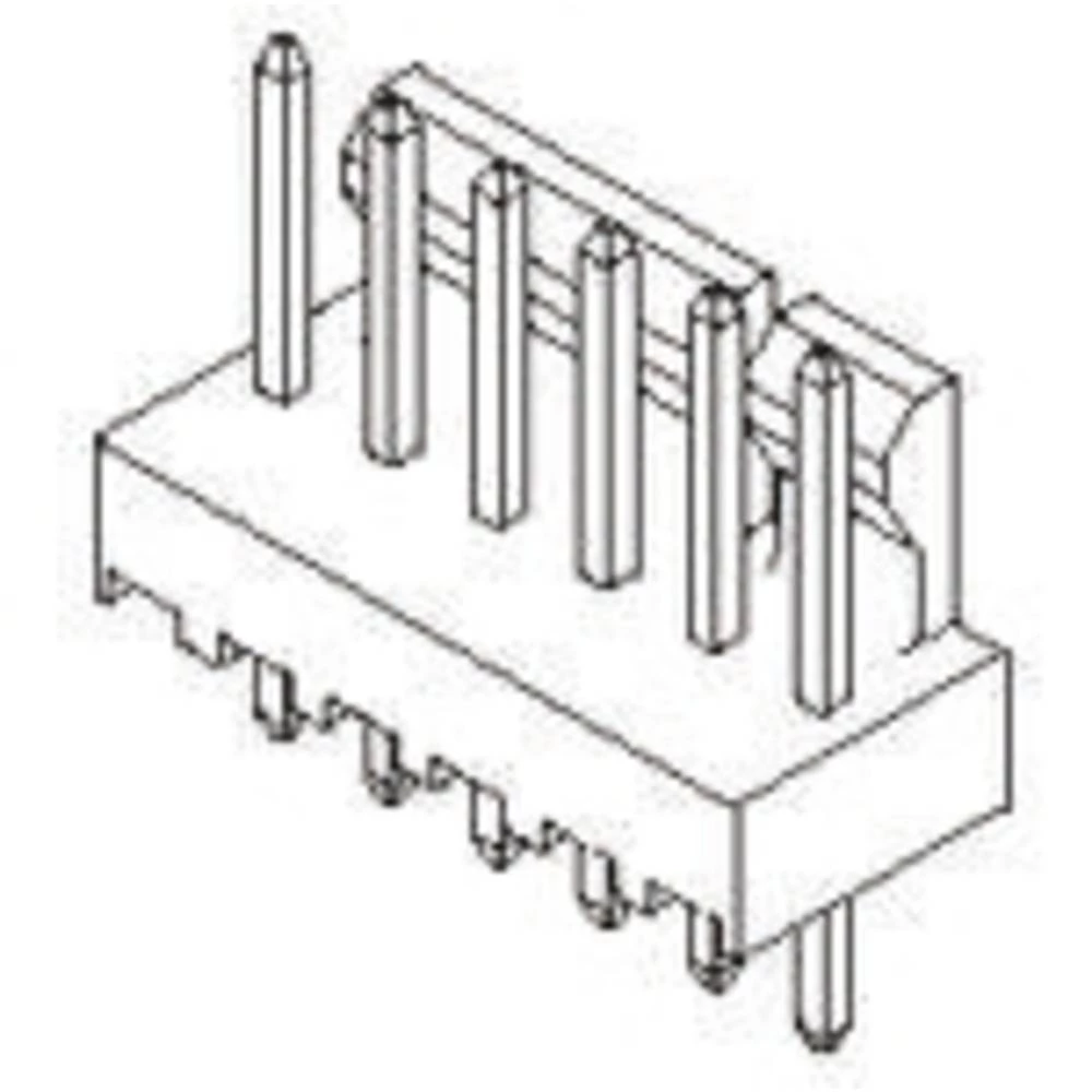 Molex standardna letva s muškim kontaktima Ukupan broj polova 9 Raster: 2.54 mm 22232091 1 St. Bulk slika