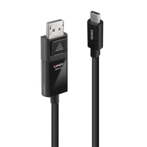 LINDY USB-C® kabel za zaslon USB-C® utikač, DisplayPort utikač 2.00 m crna 43342 slika