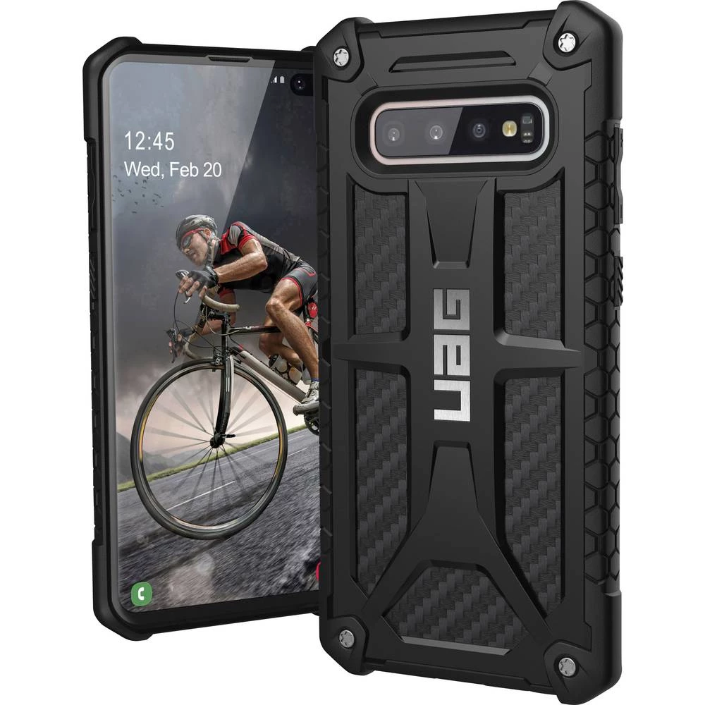 Urban Armor Gear Monarch Vanjska torbica za mobilni telefon Pogodno za: Galaxy S10+ Karbon crna boja slika
