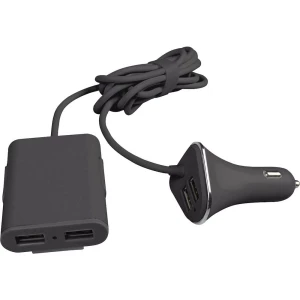 Eufab 16471 USB punjač Osobno vozilo, Teretno vozilo Izlazna struja maks. 9600 mA 4 x USB slika