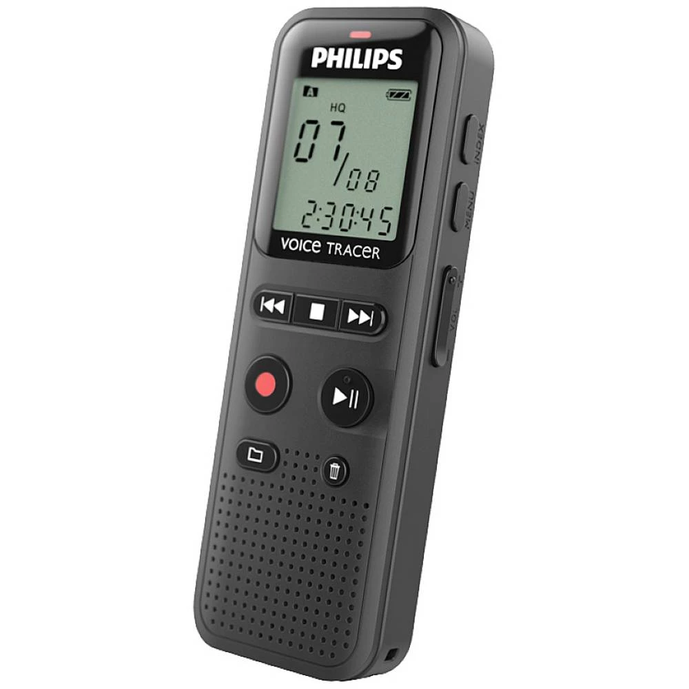 Philips DVT-1160 digitalni diktafon Vrijeme snimanja (maks.) 150 h crna slika