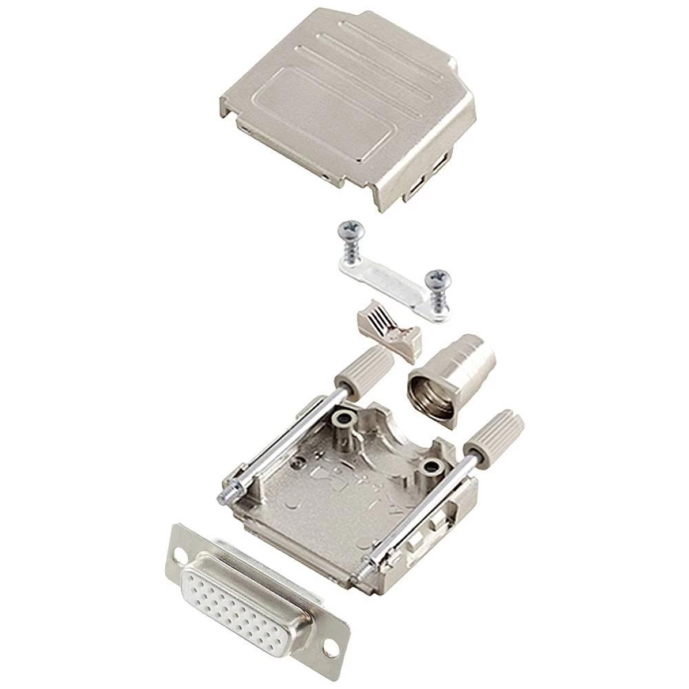 Višestruki ženski konektor D-SUB komplet 180 ° Broj polova: 26 Lemni kup encitech DPPK15-M-HDS26-W-K 1 ST slika