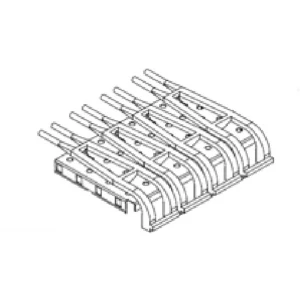 Molex 747540041 SFP+ Cage Lightpipe Cover Assembly, 1-by-4 slika