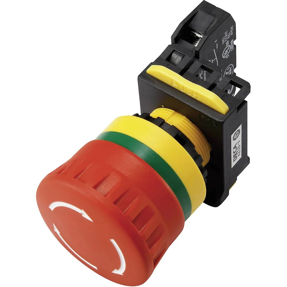 DECA A20B-V4E20R Prekidač za isključivanje u nuždi s kontaktnim elementom 240 V/AC 6 A 2 zatvarač IP65 1 ST slika