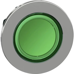 Schneider Electric ZB4FA38 prednji element za osvijetljeni gumb plosnat, ponovno postavljiv (Ø) 30.5 mm  krom boja, zelena 1 St. slika