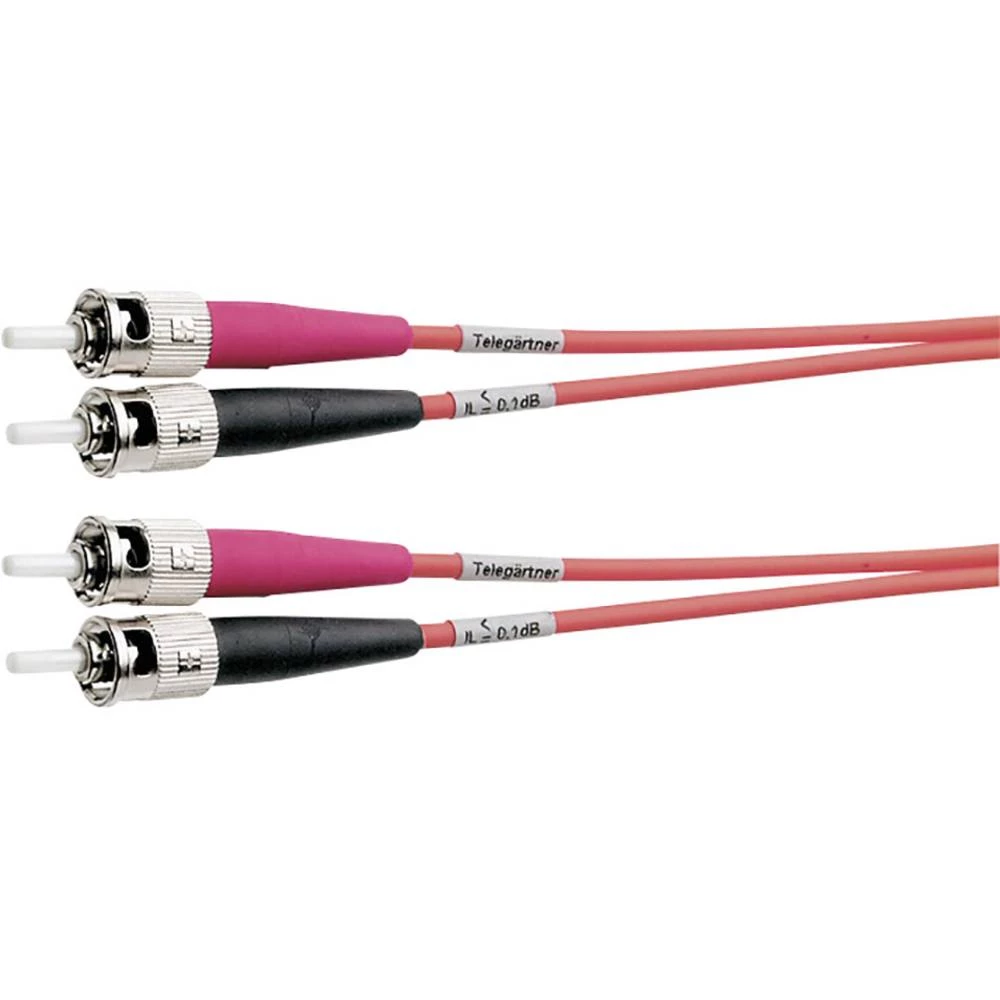 Staklena vlakna Svjetlovodi Priključni kabel [1x Muški konektor ST - 1x Muški konektor ST] 50/125 &micro; Multimode OM4 1 m Tele slika