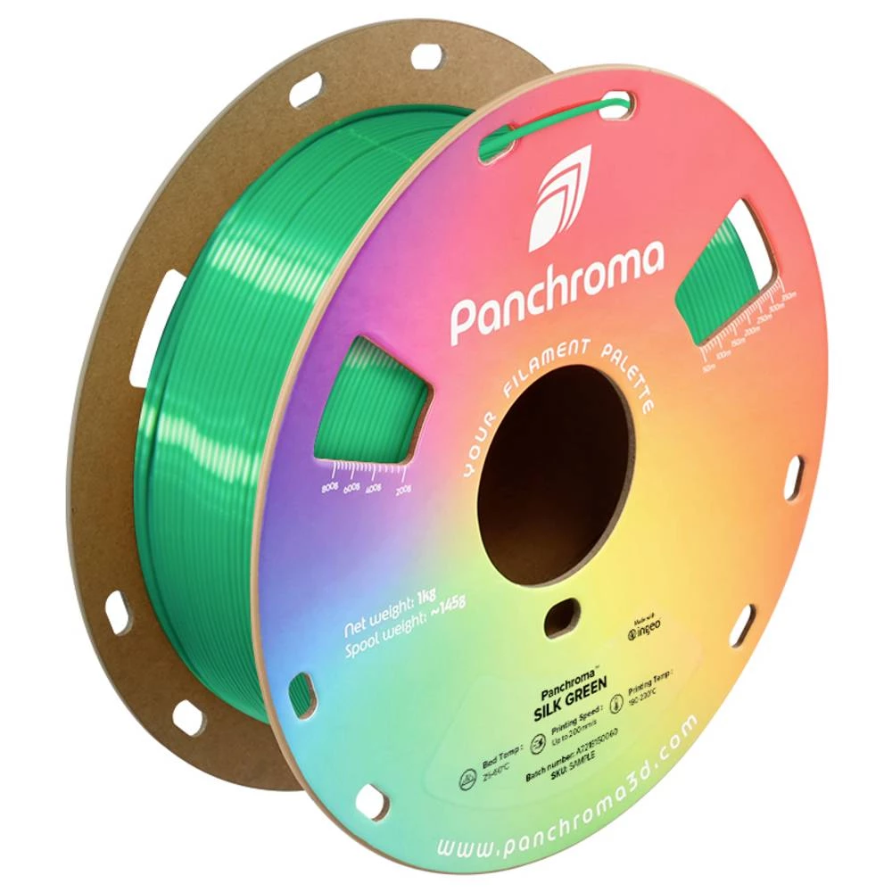Polymaker CA03007 Panchroma™ Silk 3D pisač filament PLA svilenkasti sjaj 1.75 mm 1000 g zelena, zelena 1 kom. slika