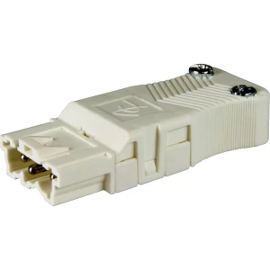 Adels-Contact 12753 mrežni utični konektor  ravni muški konektor Ukupan broj polova: 3 + PE 16 A bijela 200 St. slika