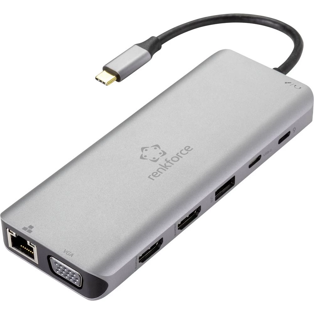 Renkforce RF-4671332 priključna stanica za prijenosno računalo USB-C™ Prikladno za marku: Universal  USB-C Power Delivery slika