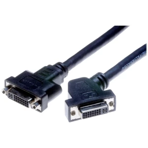 Lyndahl LKPK004 DVI-I adapterski kabel za montažu na ploču (F kut/F) duljina 0,2 m Lyndahl DVI kabel  DVI-I 24+5-polna utičnica 0.2 m crna  LKPK004 slika