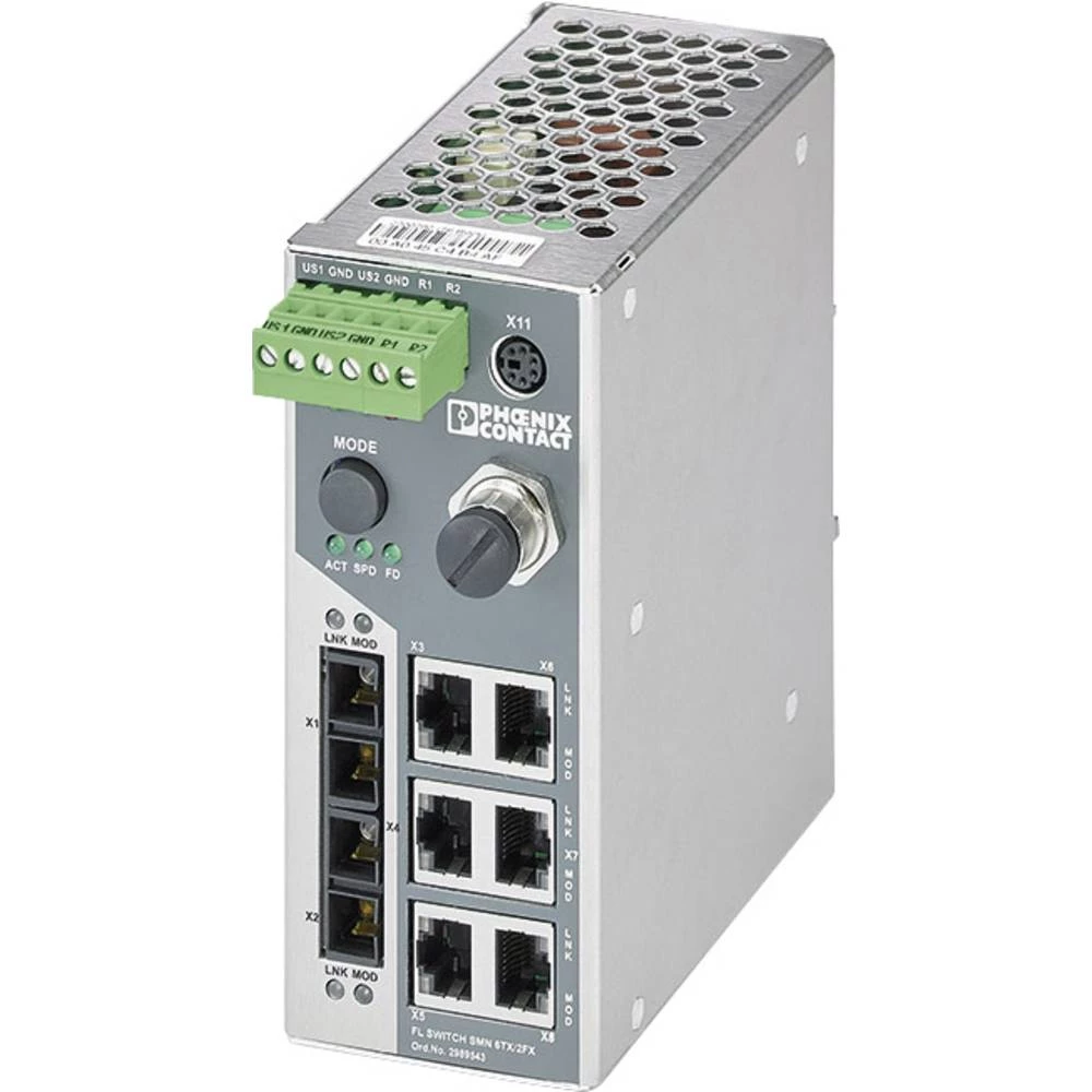 Industrijski eternetski preklopnik Phoenix Contact FL SWITCH SMN 6TX/2FX slika