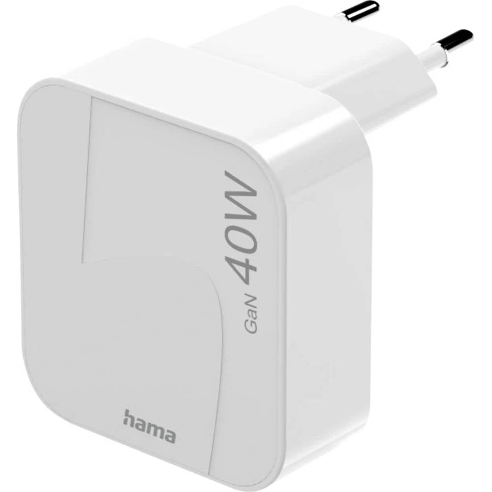 Hama USB punjač 40 W USB-C® Power Delivery 3.0, QC 2.0, QC 3.0 bijela utičnica GaN, USB power delivery (USB-PD) slika