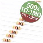 Quadrios 22P059 komplet ugljenoslojnih otpora  aksijalno ožičen  0.25 W 5 % 1 Set