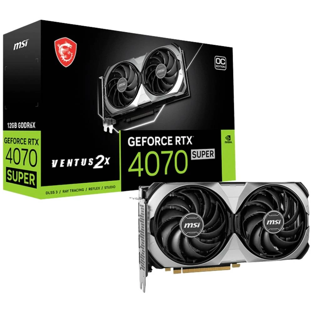 MSI grafička kartica Nvidia GeForce RTX 4070 Super VENTUS 2X OC  12 GB GDDR6X-RAM PCIe x16  HDMI™, DisplayPort NVIDIA G- slika