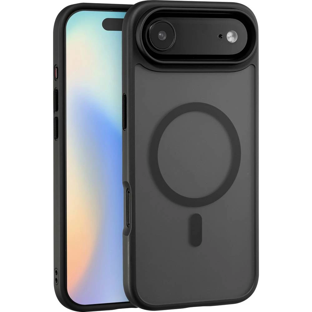 Renkforce RF-6830724 stražnji poklopac za mobilni telefon Apple iPhone Air crna, prozirna MagSafe kompatibilna, induktiv slika