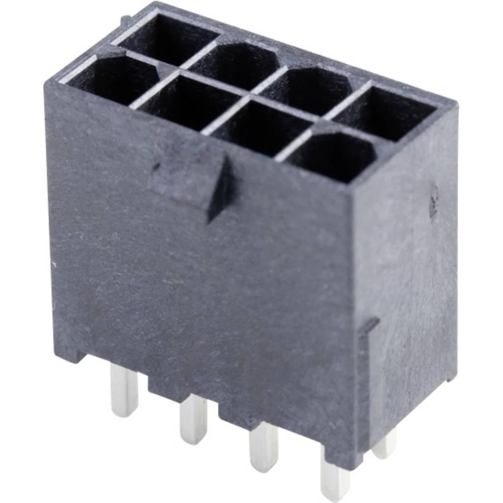 Molex 462071208 4.20mm Pitch, Mini-Fit Jr. Reflow Solder Capable Header, Dual Row, Vertical, 8 Circuits, 3.18mm PCB Thick slika