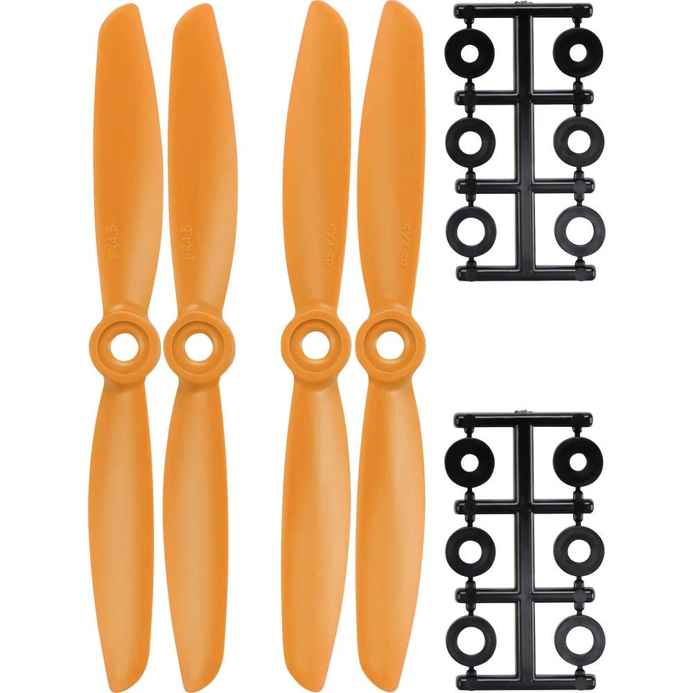 HQ Prop 2-lopatice Komplet propelera za trkaće koptere Obični 5 x 4.5  (12.7 x 11.4 cm) DD5X4.5O&DD5X4.5RO slika